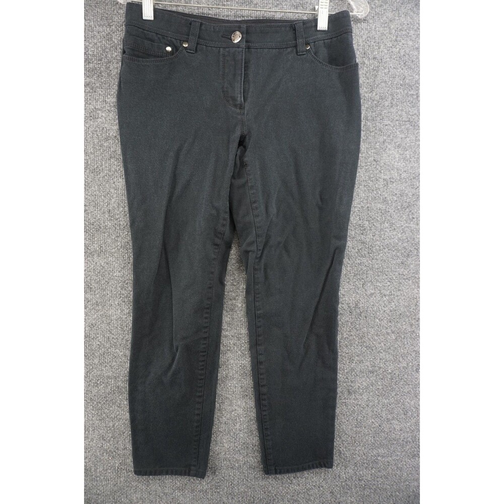 So Slimming By Chicos Jeans Womens 0 Short Black Denim Stretch
